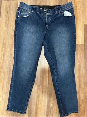 Lane Bryant Dark Blue Skinny Jeans
